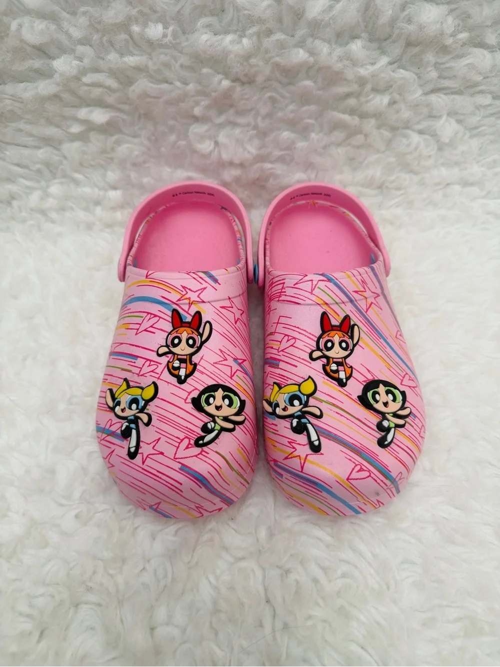 Pink Powerpuff Girls Kids Slip-On Clogs